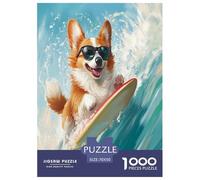 Corgi Jigsaw Puzzle Impossible 1000Pcs Decorazione Per La Casa. Giochi Rilassamento E Intelligence Per Adulti E Bambini Da 12 Anni 70x50cm/1000pcs