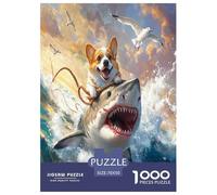 Corgi Jigsaw Puzzle Impossible 1000Pcs Decorazione Per La Casa. Rilassamento E Intelligence Per Adulti E Ragazzi Da 14 Anni 70x50cm/1000pcs