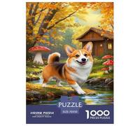Corgi Jigsaw Puzzle Impossible 1000Pcs Decorazione Per La Casa. Rilassamento E Intelligence Per Adulti E Ragazzi Da 14 Anni 70x50cm/1000pcs