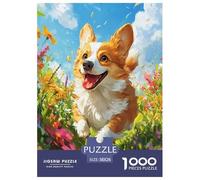 Corgi Jigsaw Puzzle Impossible 1000Pcs Decorazione Per La Casa. Rilassamento E Intelligence Per Adulti E Ragazzi Da 14 Anni 38x26cm/1000pcs