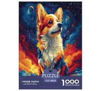 Corgi Jigsaw Puzzle Impossible 1000Pcs Decorazione Per La Casa. Rilassamento E Intelligence Per Adulti E Bambini Da 12 Anni 38x26cm/1000pcs