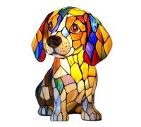 Corgi, lampada a forma di bassotto, in resina colorata, bulldog francese, luce notturna da tavolo, serie di cani, luce notturna vintage con animali, decorazione per la casa (N)