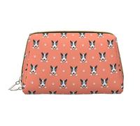 Corgi Leathers - Trousse per trucchi da donna, lavabile, da viaggio, con cerniera, astuccio organizer, Cartone animato Bull Dog, Taglia unica
