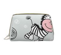 Corgi Leathers - Trousse per trucchi da donna, lavabile, da viaggio, con cerniera, astuccio organizer, Grazioso zebrato., Taglia unica