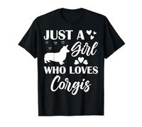 Corgi Mama Dog Solo Una Ragazza Che AMA Le Donne Corgis Maglietta