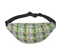 Corgi Marsupio con cane che corre sulla ferrovia, per donne e uomini, impermeabile, alla moda, per viaggi, sport, escursionismo, nero, taglia unica, Nero , Taglia unica