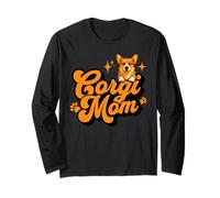Corgi Mom Cute Dog Lover Pet Animal Abbigliamento per Le Donne Maglia a Manica