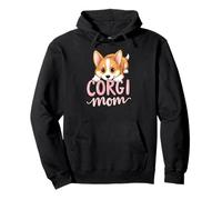 Corgi Mom Dog Welsh Corgi Mama Cucciolo carino Felpa con Cappuccio
