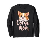 Corgi Mom Dog Welsh Corgi Mama Cucciolo carino Maglia a Manica