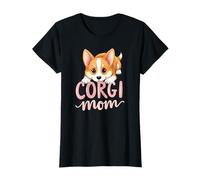 Corgi Mom Dog Welsh Corgi Mama Cucciolo carino Maglietta