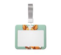 Corgi, porta badge identificativo a forma di cane, con cordino, porta carte d'identità, in plastica, impermeabile, scorrevole, per ufficio, lavoro e affari