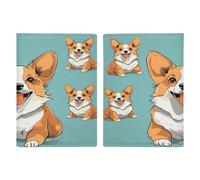 Corgi, porta passaporto a forma di cane, ultra sottile, in pelle PU, organizer per documenti da viaggio, compatto, di alta qualità, internazionale, per donne e uomini