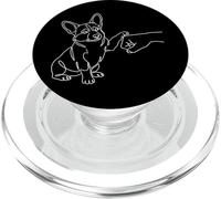 Corgi Pugno Chiuso Mano Papà Del Corgi Disegno Al Tratto PopSockets PopGrip per MagSafe