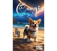 Corgi Puppies Pocket Calendar 2025-2026: 2 Year Monthly Planner for Purse, From January 2025 to December 2026