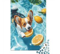 Corgi Puzzle 1000 Pezzi, Strumento Cognitivo, Progetto Condiviso, Opera Da Mostrare 1000pcs (75x50cm)