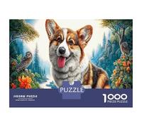 Corgi Puzzle Classico 1000 Pezzi Cartone Riciclato Ruscello della Foresta all'Alba Relax Mentale Per Famiglia Anziani, Attività Indoor, Regalo Natale Nonni 70x50cm/1000pcs