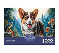 Corgi Puzzle Classico 1000 Pezzi Cartone Riciclato Valle della foresta Allenamento Cognitivo Anziani, Attività Indoor, Regalo Compleanno 52x38cm/1000pcs