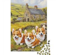 Corgi Puzzle Da 1000 Pezzi, Architettura Olistica, Esperienza Catartica, Decorazione Parlante 1000pcs (75x50cm)