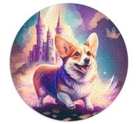 Corgi-Puzzle für Erwachsene, 1000 Teile, schwierige Puzzles für Erwachsene, Geschenk zum Selbermachen, Spaß, geeignet für die Dekoration von Zuhause, Wohnzimmer, Büro, 1000 Teile (67,5x67,5cm)