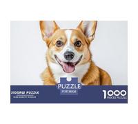 Corgi Puzzle Giochi Edugattoivo 1000 Elementi canes Puzzle Di Autotone Decorazione Perfetta Sfide Divertenti Per Uomini E Donne 38x26cm/1000pcs