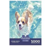Corgi Puzzle Impossible 1000Pcs Decorazione Per La Casa. Rilassamento E Intelligence Per Adulti E Bambini Da 12 Anni 38x26cm/1000pcs