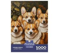 Corgi Puzzle Intrattenimento Creativo 1000 Elementi Canes Puzzle Di Autotone Decora La Casa Giochi-rompicapo Per Adulti E Bambini 38x26cm/1000pcs