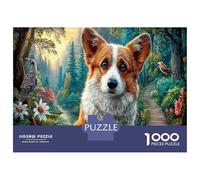 Corgi Puzzle Premium 1000 Pezzi Antistress Adulti Ruscello della Foresta della Valle della Montagna Intrattenimento Familiare Cartone, Regalo Per Nonni Compleanno 70x50cm/1000pcs