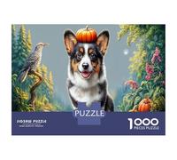 Corgi Puzzle Premium 1000 Pezzi Cartone Qualità Superiore Ruscello nella foresta Antistress Adulti, Intrattenimento Familiare, Regalo Natale Compleanno 38x26cm/1000pcs