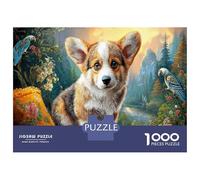 Corgi Puzzle Premium 1000 Pezzi Intrattenimento Familiare Valle della montagna Antistress Cartone Qualità, Regalo Per Amatori Di Puzzle 38x26cm/1000pcs