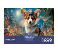Corgi Puzzle Premium 1000 Pezzi Qualità Premium Fiore Selvatico del Ruscello della Montagna Antistress Adulti, Intrattenimento Familiare, Regalo Compleanno Nonni 38x26cm/1000pcs