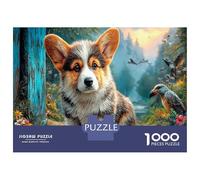 Corgi Puzzle Premium Antistress 1000 Pezzi Intrattenimento Misty Valle della montagna Cartone Qualità Adulti, Relax Mentale, Regalo Natale Compleanno 52x38cm/1000pcs