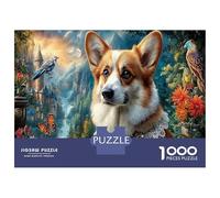 Corgi Puzzle Premium Antistress 1000 Pezzi Valle del castello delle fiabe Cartone Qualità Premium Per Adulti, Intrattenimento Familiare, Regalo Compleanno 52x38cm/1000pcs