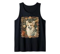 Corgi Ritratto Floreale Stile William Morris Canotta