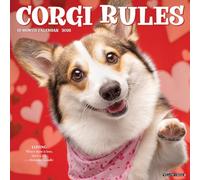 Corgi Rules 2026 12 X 12 Wall Calendar