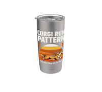 Corgi Run Pattern Come vanno così velocemente Bicchiere termico in acciaio inox doppia parete