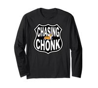 Corgi Runner Funny Chasing Chonk Maglia a Manica