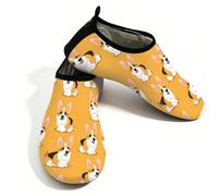 Corgi, scarpe da acqua per cani, unisex, ad asciugatura rapida, leggere, a piedi nudi, per spiaggia, Multi, 38.5/39.5 EU