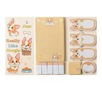 Corgi, set di 550 foglietti adesivi a forma di pesce che cammina messicano, con divisori per il rientro a scuola, forniture per ufficio