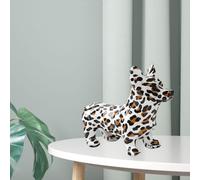Corgi Statue Resin Crafts Gifts Sculpture Simple Dog Statue for TV Stand