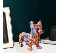 Corgi Statue Resin Crafts Gifts Sculpture Simple Dog Statue for TV Stand