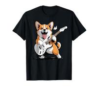 Corgi Suonare Chitarra Rock Star Roll Cozy Corgi Lovers Corgis Maglietta