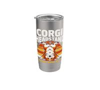 Corgi - Supporto per la testa, per yoga Bicchiere termico in acciaio inox doppia parete