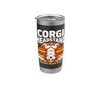 Corgi - Supporto per la testa, per yoga Bicchiere termico in acciaio inox doppia parete