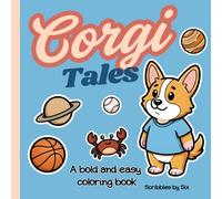 Corgi Tales: A Bold & Easy Coloring Book