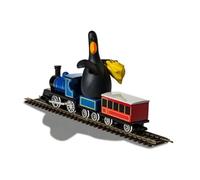 Corgi Treno Giocattolo Pressofuso, Cc80602 Wallace & Gromit, I Pantaloni Sbagliati, Piume McGraw e Locomotiva, Regali di Treni per Uomini, Donne e Bambini, Modellini di Treni Pressofusi