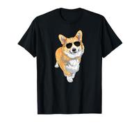 Corgi, un simpatico cane corgi con occhiali da sole Maglietta