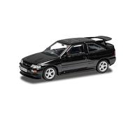 Corgi VA14807 Ford Escort RS Cosworth Ash Black Diecast Model Car - 1:43 Scala Vanguards Model Car Collection, Red Hexagon Interior & 1995 Lux Specification, Pre-Built Diecast Cars