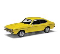Corgi Vanguards VA15410 Ford Capri Mk2 1.6L, giallo segnale, modellino veicolo pressofuso da collezione