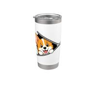Corgi Welsh Pembroke Puppy con cerniera per cani Bicchiere termico in acciaio inox doppia parete