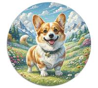 Corgi1000 Pezzi Puzzle Rotondo Da AnimaliAdulti Bel Regalo Per Amici Di Famiglia Puzzle Edugattoivo, Regali Difficile1000 pezzi (67.5x67.5cm)
